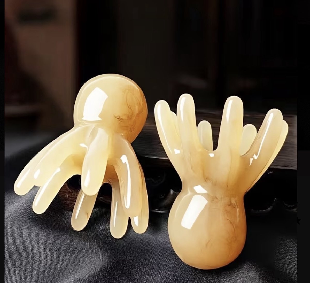 Octopus Hoofdhuidmassage Tool – Set van 2 – Handmatig – Stressverlichting – Voor Hoofdspa
