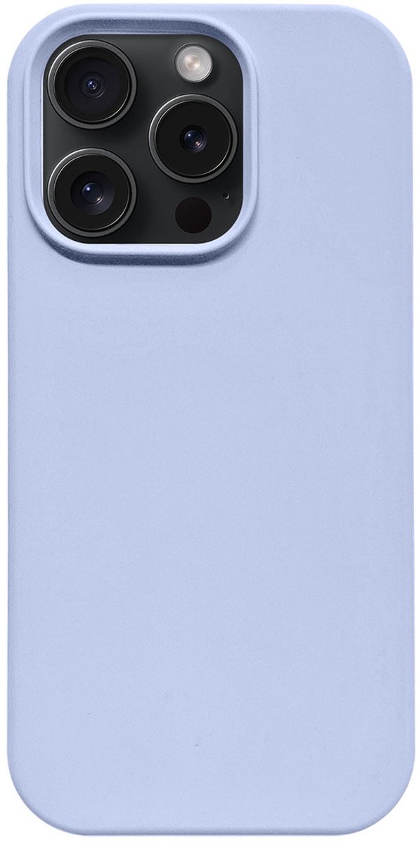 Trusmi CF33-047 - iPhone 15 Pro Max siliconen hoes – Lila paarse kleur, Slim Fit Beschermcase incl. N52 MagSafe Magneet, Slank Design, Schokbestendig, Anti-Vingerafdruk en Krasbestendig