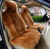 Zitkussen van lamsvacht, voor in de auto, kunstbont, lange fleece