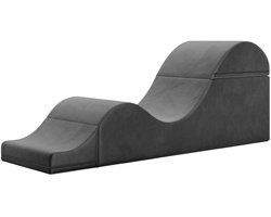 Stijlvolle Gestoffeerde Bank Super Aria Flip Chaise - BDSM Bank - Uitklapbaar tot liefdesmeubel