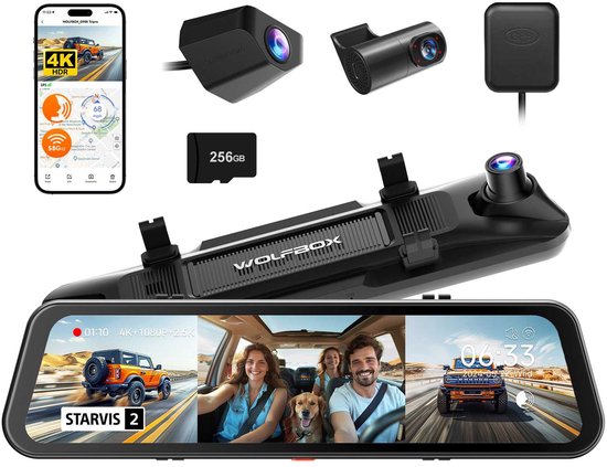 Wolfbox G900 Tripro Cabin 3CH 4K Wifi GPS 256GB