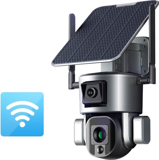 DrPhone SolarX - 2,4GHz- Camera - 4K UHD - 8MP 3840X2160p - 10X Optische Zoom - Pan / Tilt - Zonne Energie - 2 Weg Audio - Beveiligingscamera van DrPhone — afbeelding 4