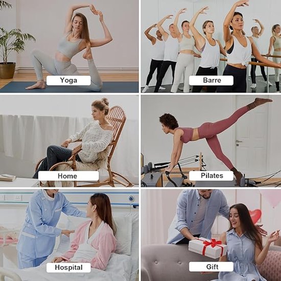 3 paar antislipsokken voor dames - Met siliconen antislipdesign - Yoga trainingssokken - Sokken voor balletoefeningen - 16*8*18 cm - Maten [36-43]-Yoga, pilates, ballet, ziekenhuis, dagelijks gebruik - Khaki, melkwit, koffie van Merkloos — afbeelding 3