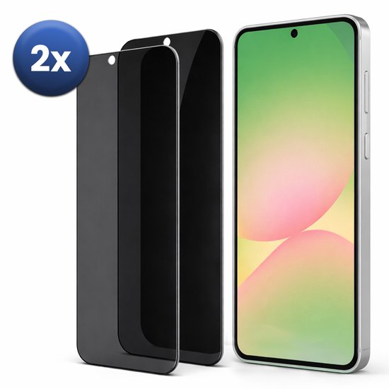 Privacy Screenprotector Samsung Galaxy A56 – Gehard Glas 9H Anti-Spy Filter – 2 Stuks Set