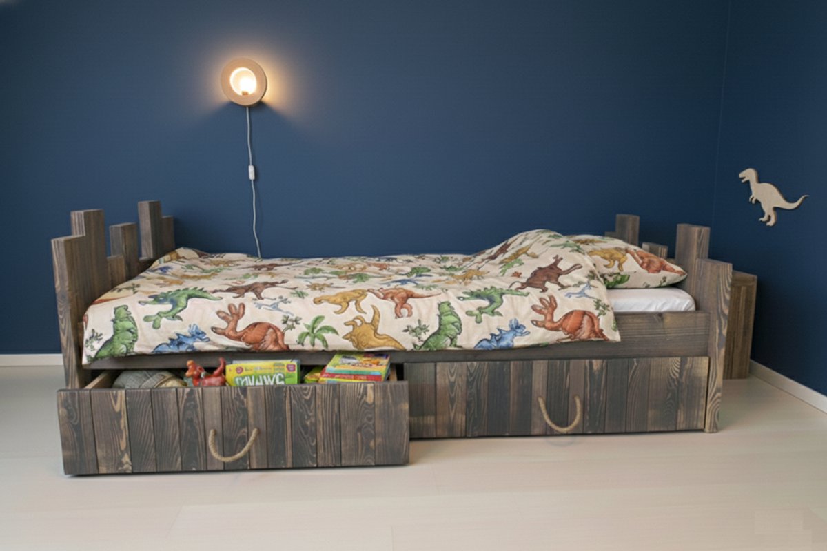 Rockwood® Kinderbed Robin Dark Grey inclusief montage Naturel