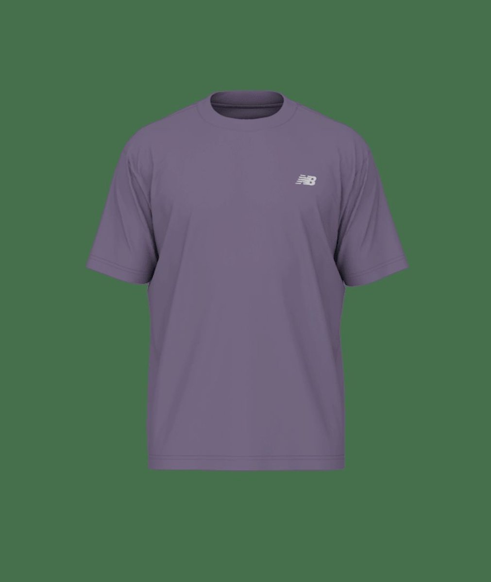 NEW BALANCE sport essentials cotton t-shirt Sport t-shirt korte mouw heren Paars