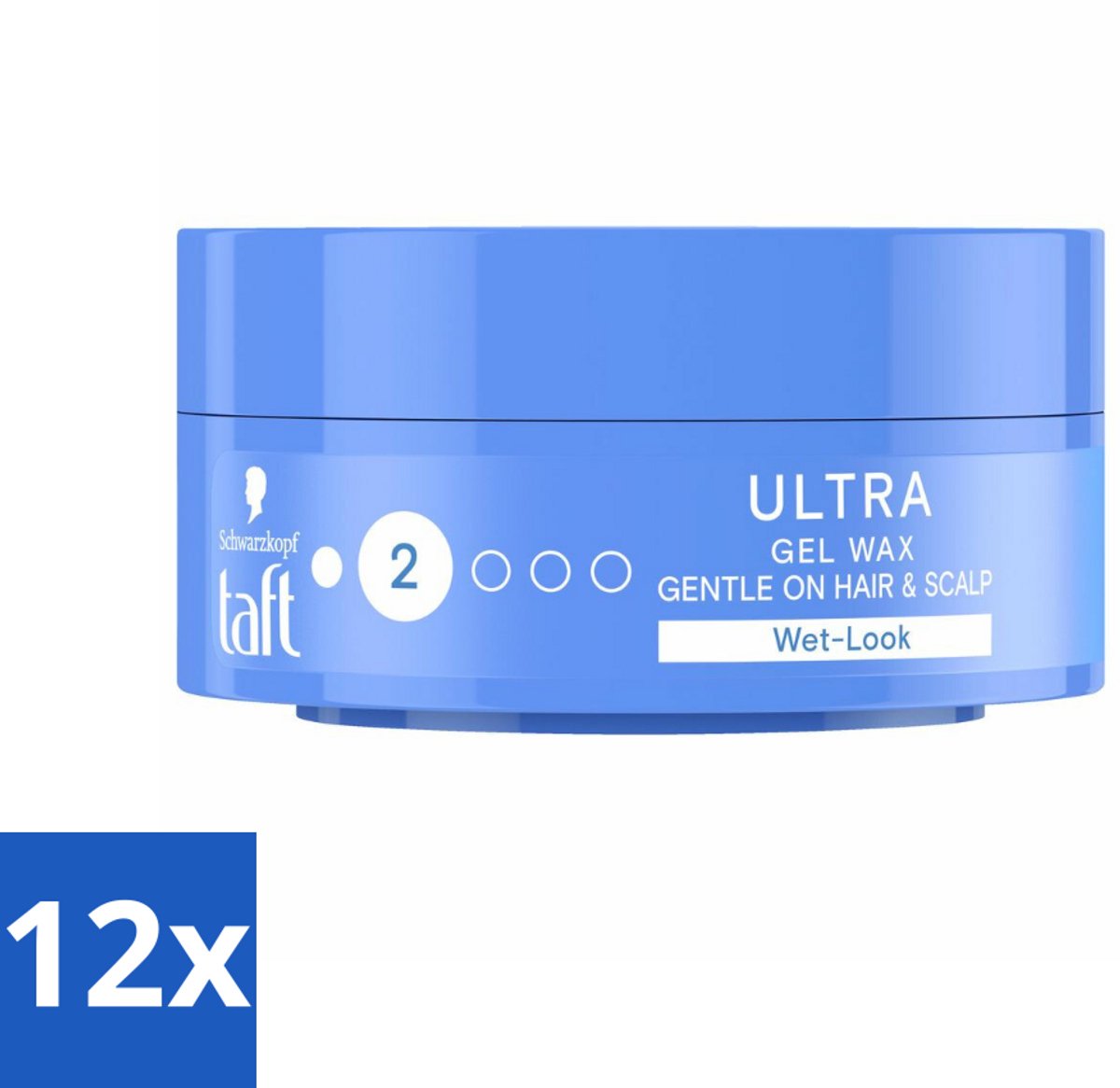 Taft - Ultra 2 - Gel Wax - Wetlook - 75 ml - Voordeelverpakking - 12 stuks