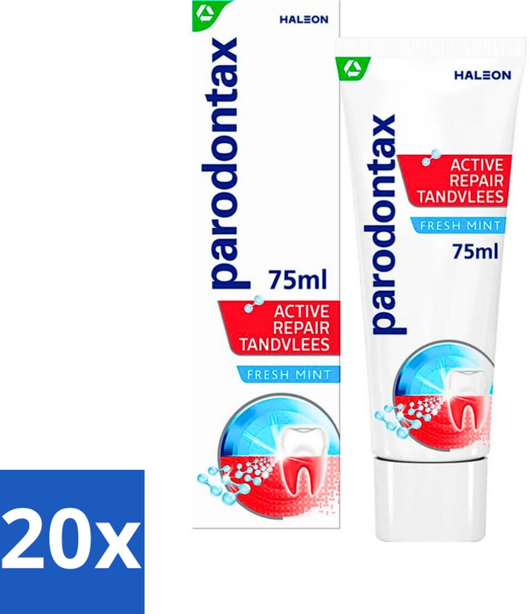 Parodontax - Tandpasta - Active Repair Tandvlees - Fresh Mint - 75 ml - Bulkverpakking - 20 stuks