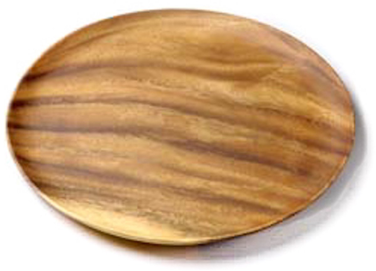 Kinta - Houten bord acaciahout 33 cm rond