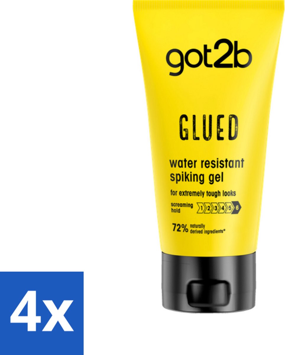 Got2B - Styling Gel - Glued - 150 ml - Voordeelverpakking - 4 stuks