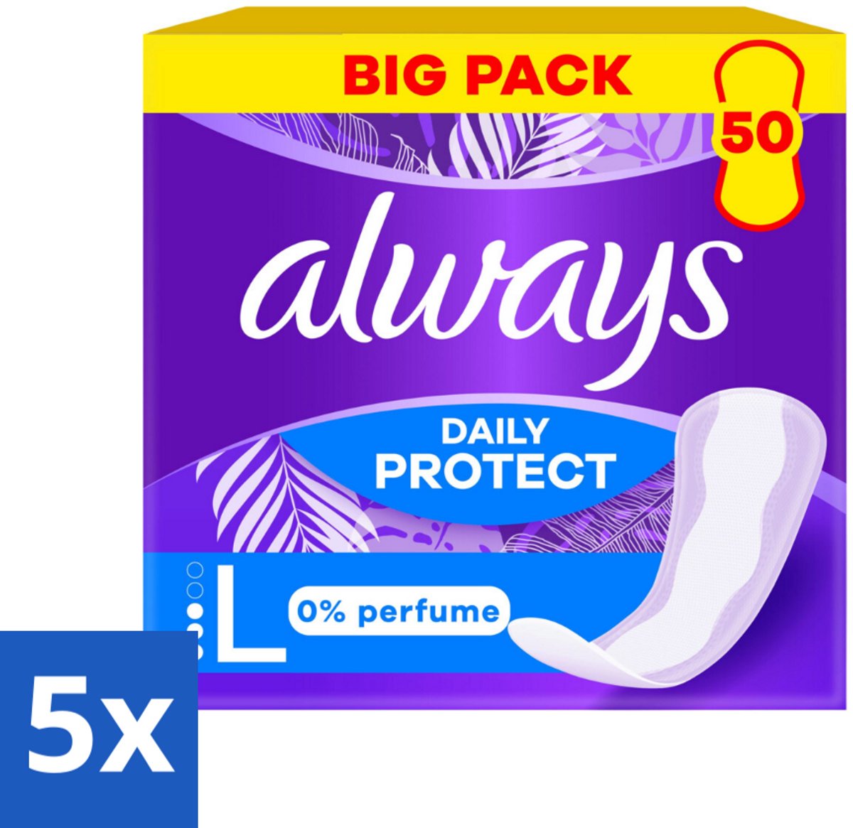 Always - Inlegkruisjes - Extra Bescherming - 48 Inlegkruisjes - Bulkverpakking - 5 stuks
