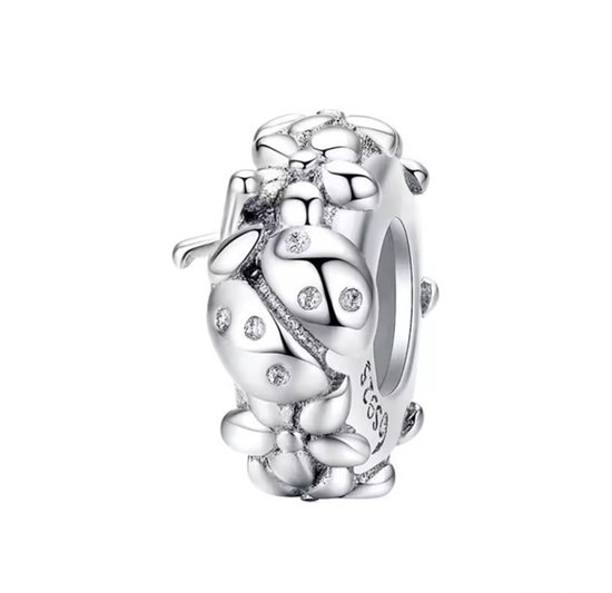 Bouchon à breloque en argent 2 pièces | Or | Bijou | Argent sterling 925 | Cadeau de fête des mères| Convient à votre bracelet Pandora | Romystones