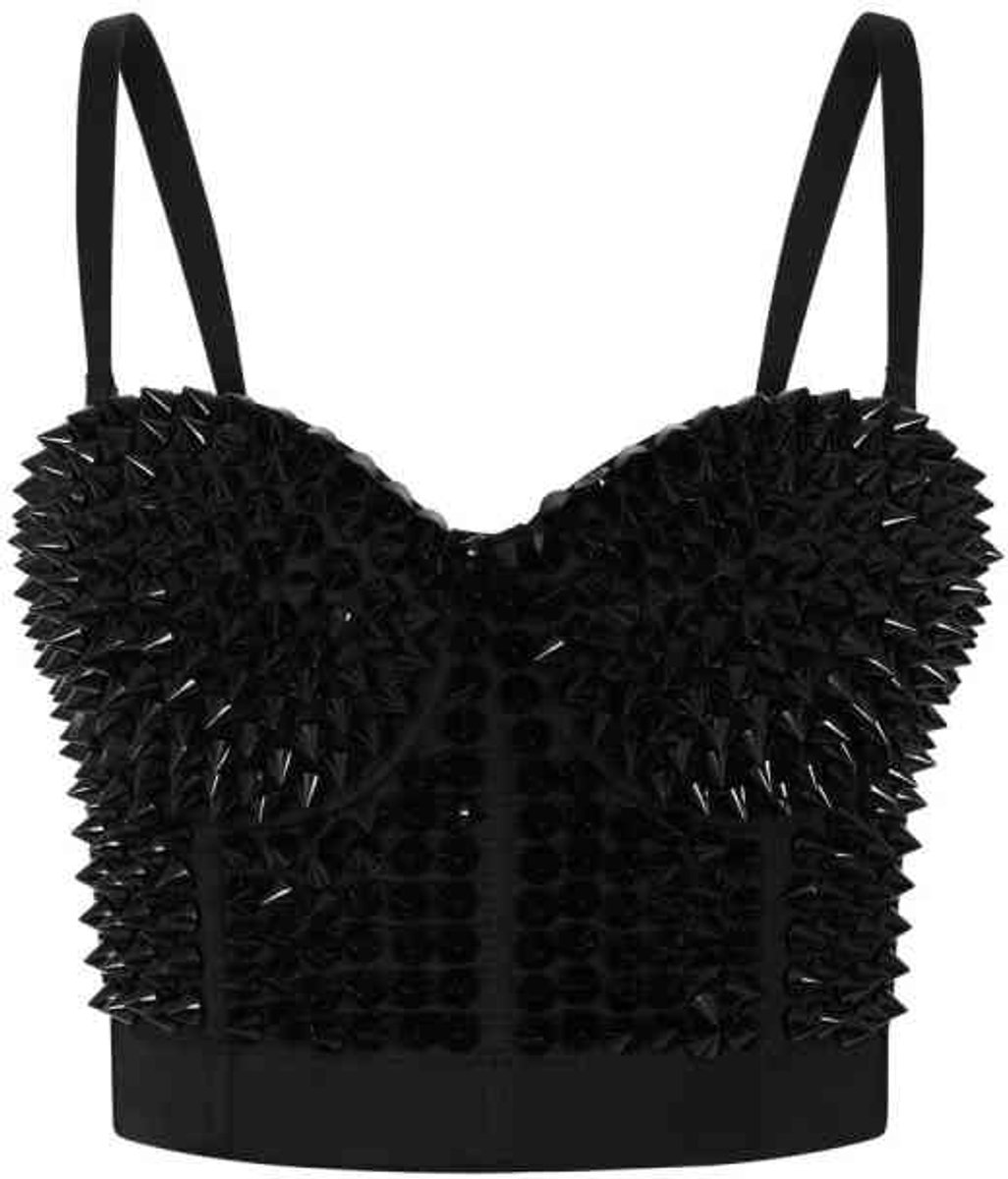 Banned - Xenia Crop top - M - Zwart