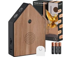 Trade Extensive® Vogelhuisje met Geluid en Sensor – Vogelhuisje voor WC of Badkamer – Vogelgeluiden Huisje met Bewegingssensor