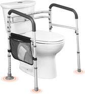 KMINA PRO - Toilettenstuhl für Senioren mit Rollen Höhenverstellbar