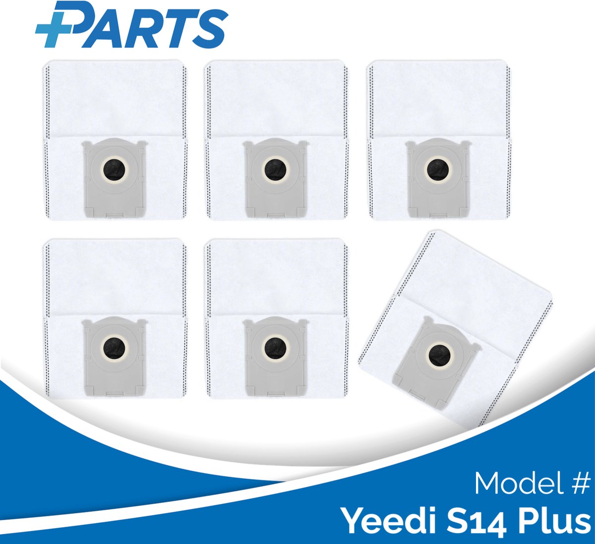 Yeedi S14 Plus Stofzakken (6 Stuks, Plus.Parts® alternatief voor DDB030041)
