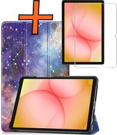 Hoesje - Geschikt voor Samsung Galaxy Tab A11 Plus - Met Screenprotector - Trifold Bookcase - Hard Cover - Hardcover Book Case - Tablet Hoes - Galaxy