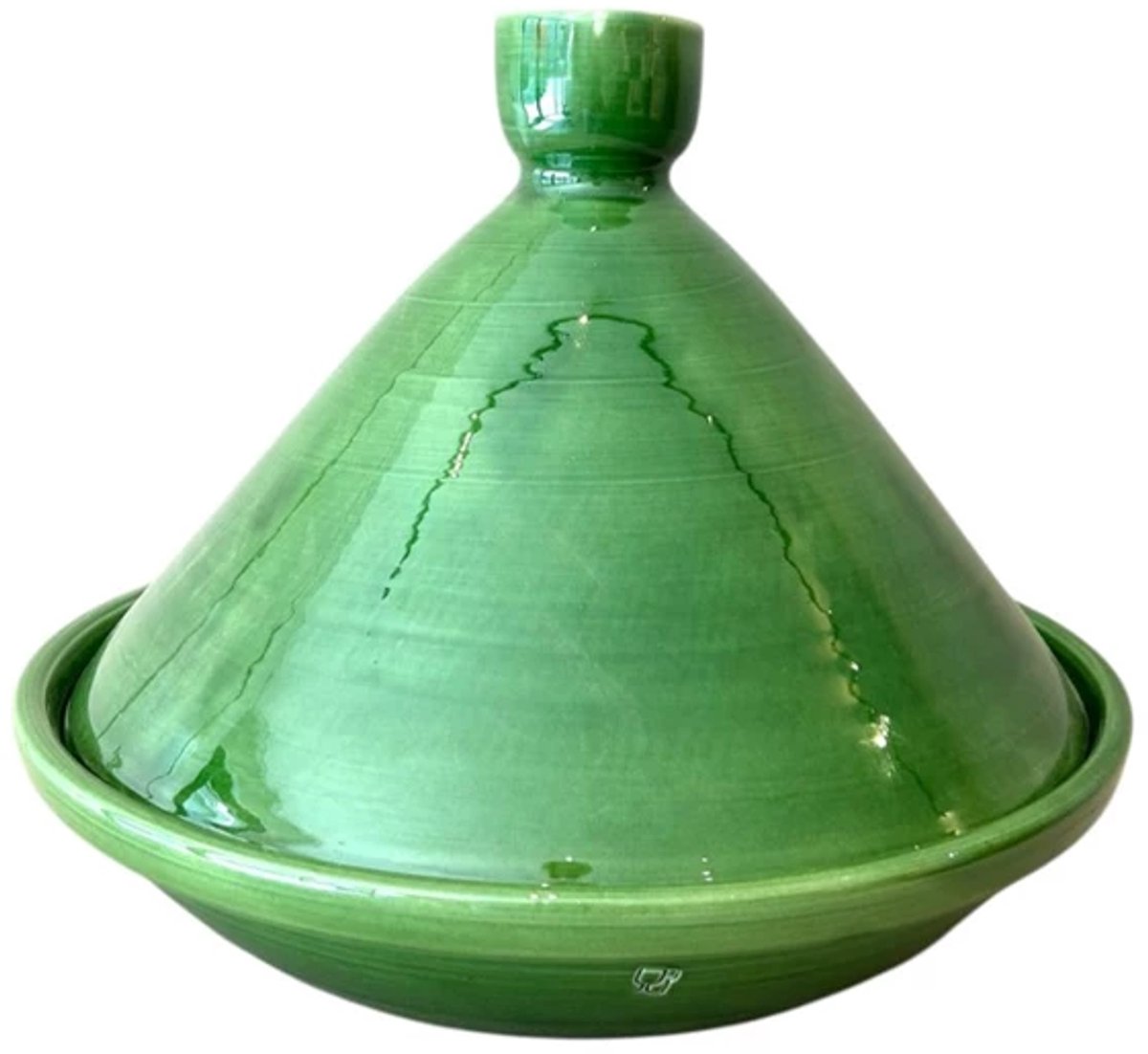 Val Pottery Foolish tajine D35cm H29.5 Tangy groen