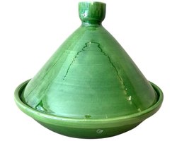 Val Pottery Foolish tajine D35cm H29.5 Tangy groen