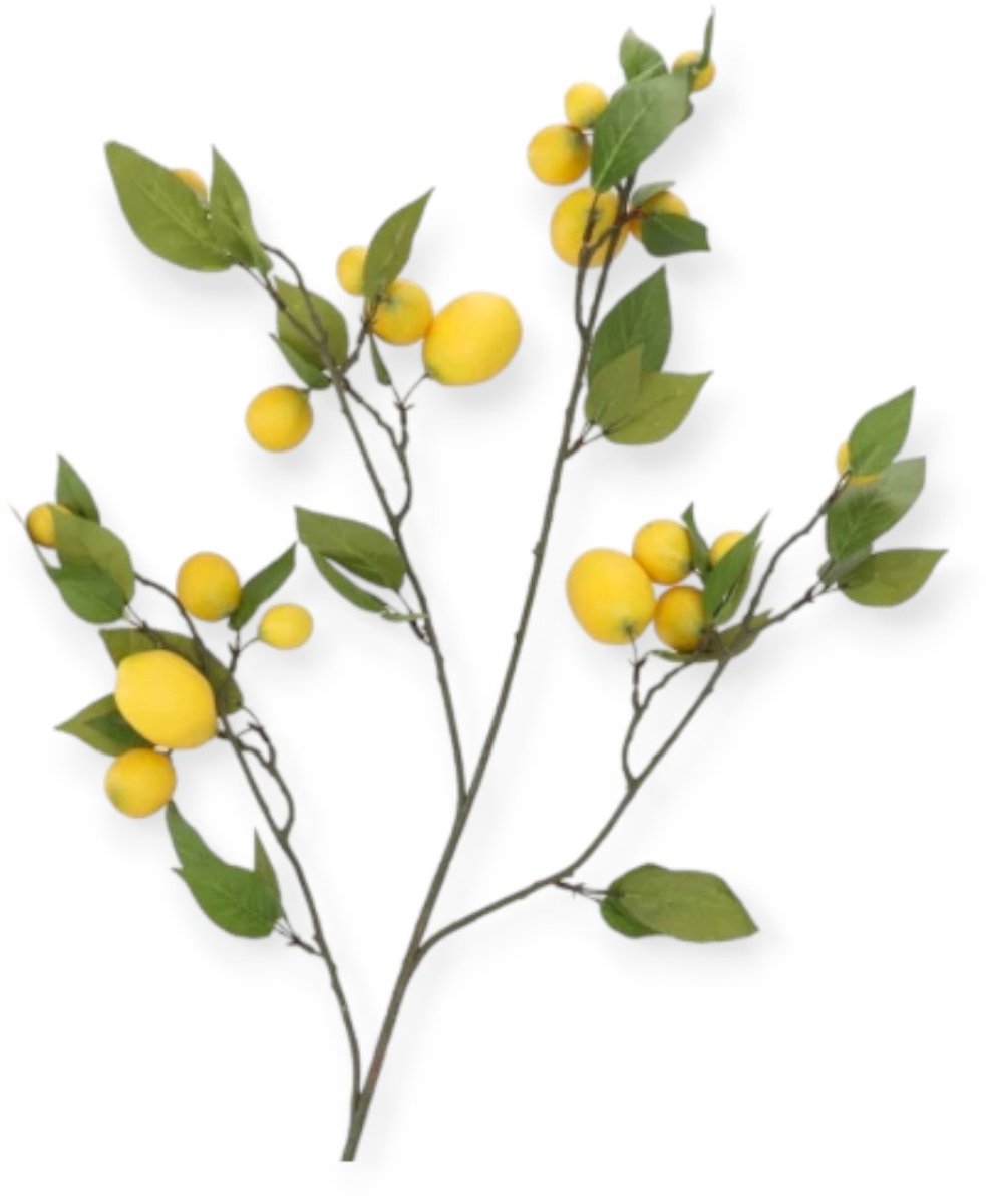 Daan Kromhout - Kunsttak - Kunstbloem - Citroen - Lemon - 135cm