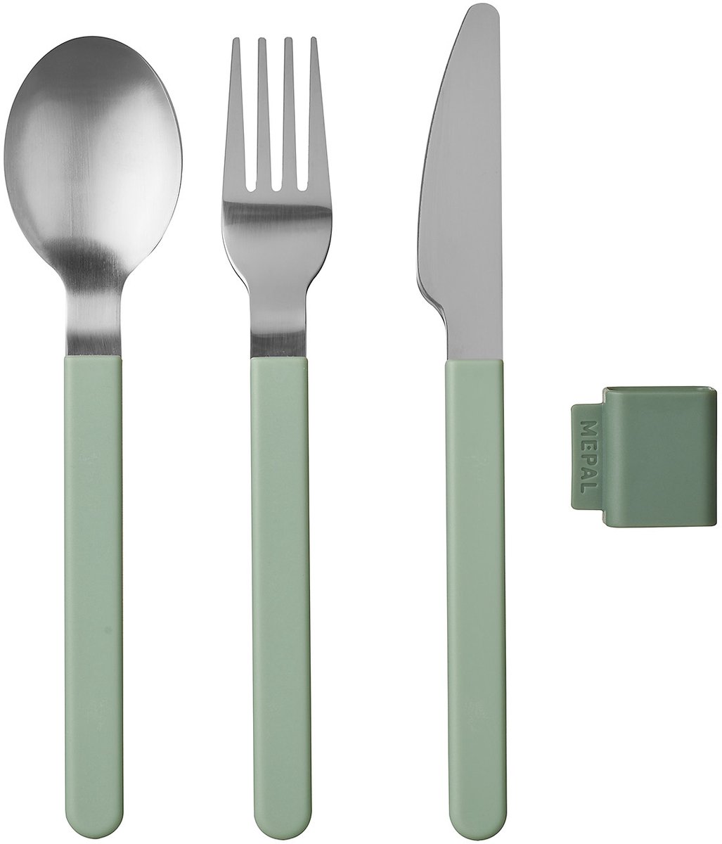 Mepal bestekset Silueta – 3-delig – Reisbestek – Nordic sage