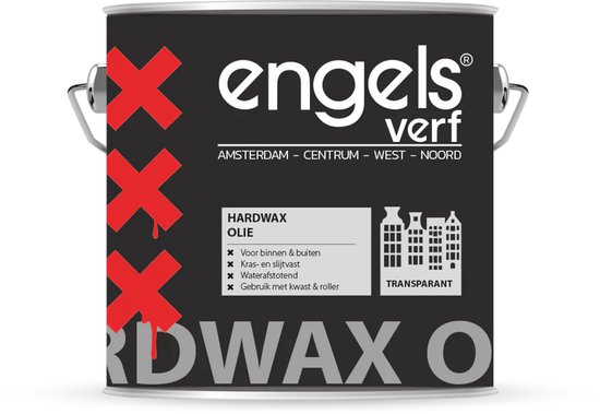 Engels hardwaxolie mat 2,5 ltr
