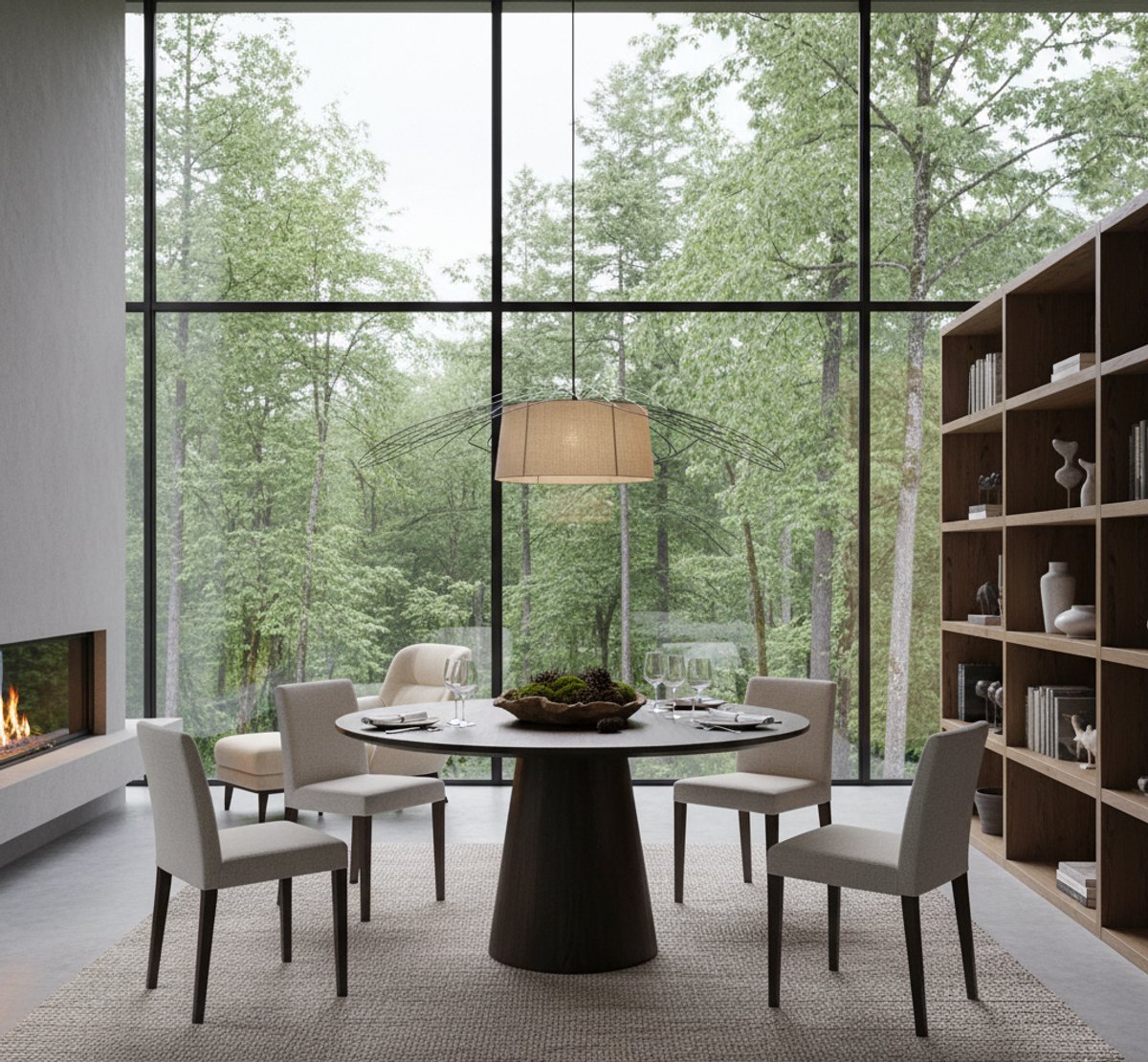 Ronde Eettafel Mangohout Bruin – Luxe 130x130 cm Tafel met O-poot – Duurzaam & Stijlvol voor Jouw Eetkamer – Novihome