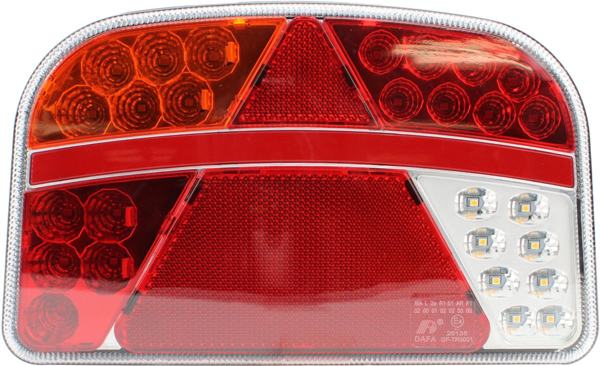 Glotrac LED 4 achterlicht links, 8 polig, 12/24V waterdicht