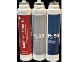 Osmose Filter, Water filter, FT-83, Ft-82,FT-88 Zilver actief koolstof, drinkwater, gezond, zuiverwater. kraanwater filter.