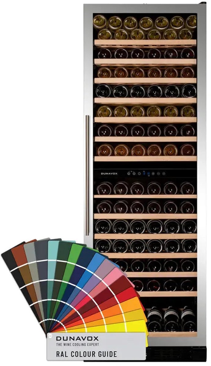 Dunavox Grande-166 Wijnkoelkast DX-166.428DCK 2 Zones RAL Kleur RAL Kleur
