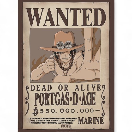 One Piece Wanted Unisex Poster - meerkleurig - Standard