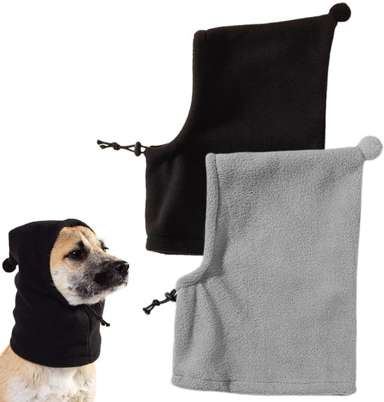 2 Stuks Winter Hondenmuts Winddichte Hondensnood Nek En Oorwarmer 2-stuks-winter-hondenmuts-winddichte-hondensnood-nek-en-oorwarmer