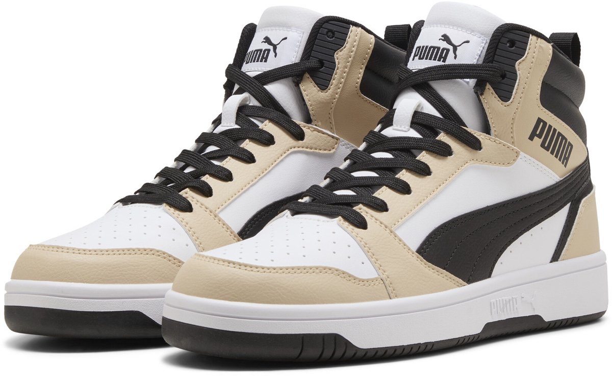PUMA Rebound v6 Unisex Sneakers Toasted Almond-PUMA -PUMA Zwart