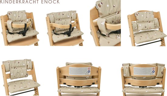 Meyco Baby Forest Animals stoelverkleiner meegroei - sand van Meyco — afbeelding 3