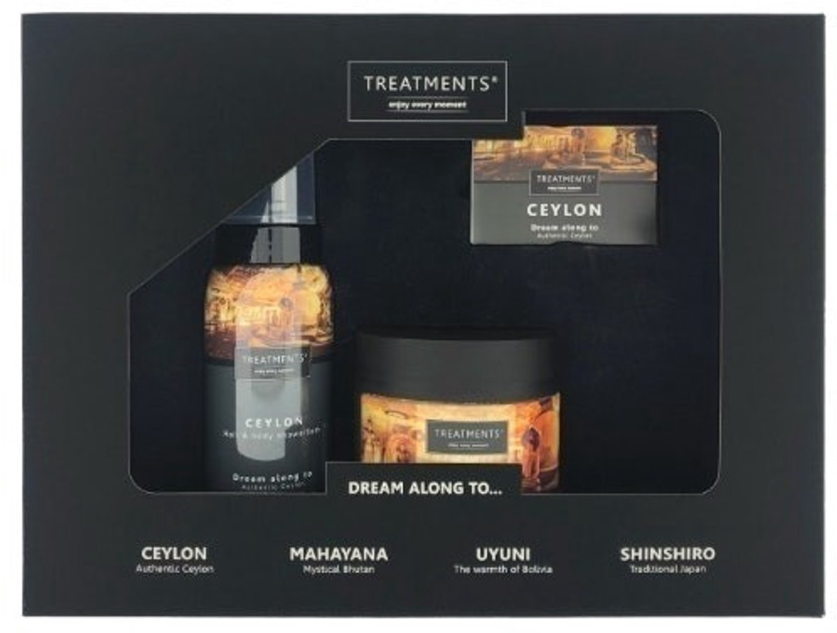 Treatments® - Ceylon - Geschenkdoos Douche & Scrub - Geschenkset - Cadeau - kado - gift