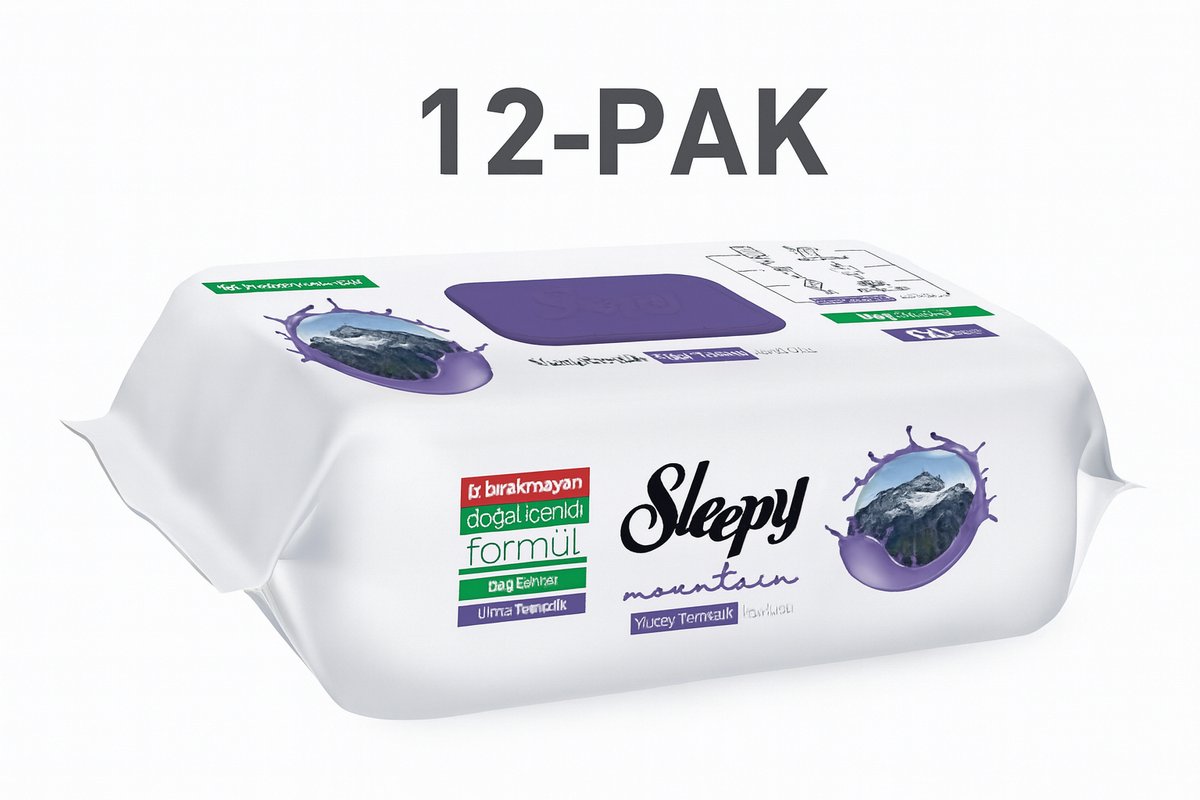 Sleepy Easy Clean Surface Cleaning Cloth - Mountain - 12-Pack