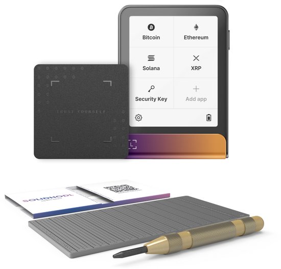 Ledger Flex Ferro Fuchsia + SOLIDHODL backup - voordeelbundel
