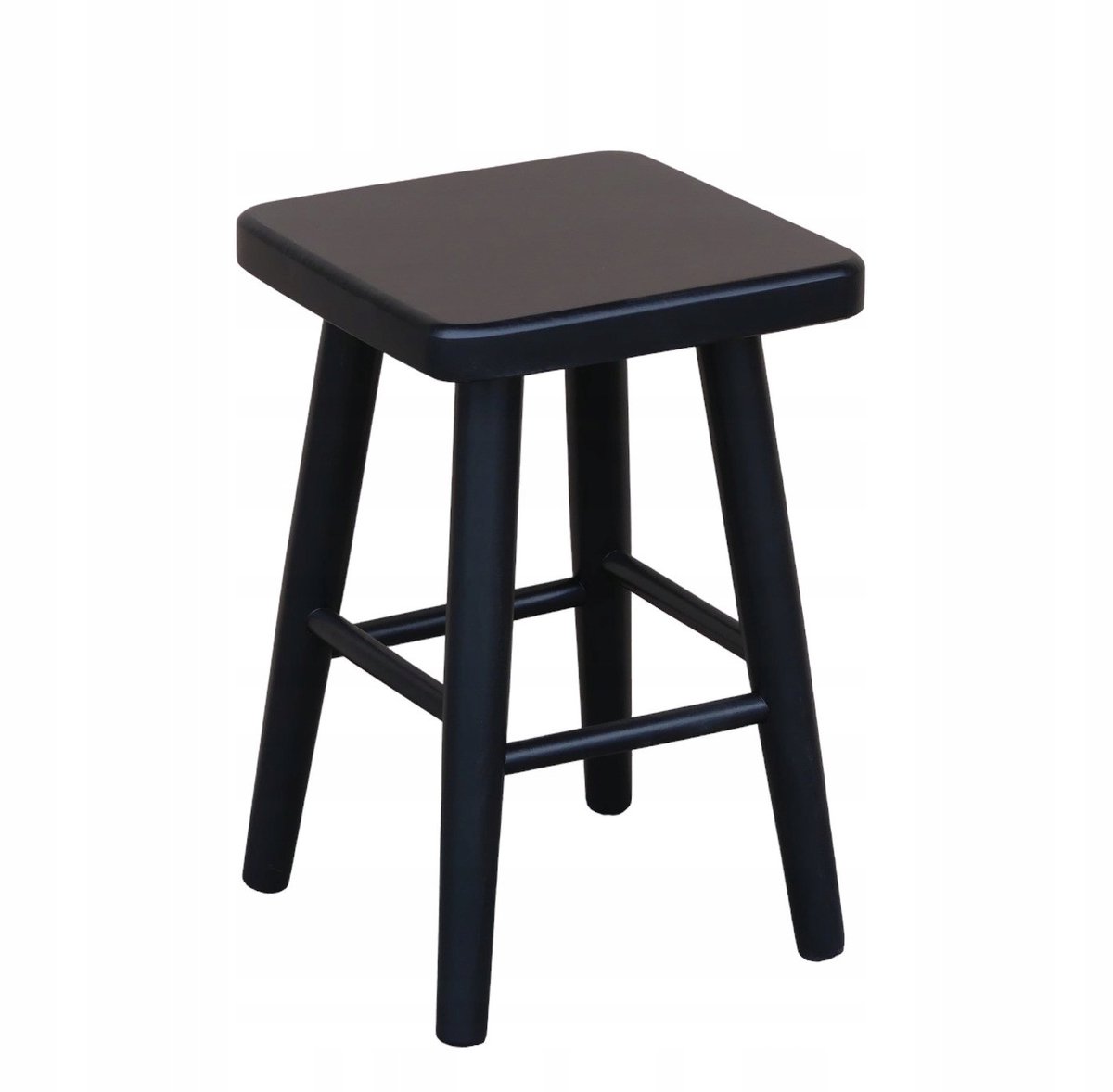 Massieve Houten Keukentaburet - Zwart, 45cm Hoog