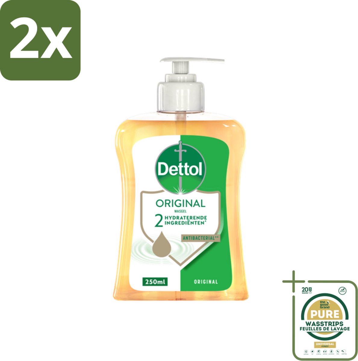 Dettol - Handzeep - Original - Klassieke Hygiëne - 250 ml - Voordeelverpakking - 2 stuks - Dettol - Hygiëne