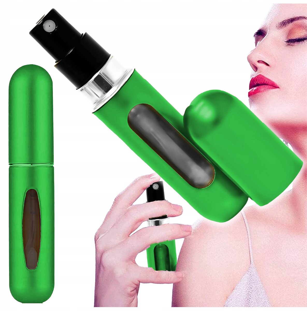 Reisverstuiver voor Parfum - Compact & Hervulbaar - 6ml Groen