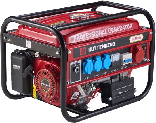 Huttenberg H8500W Stroomgenerator - Model 2025 | 220V / 380V