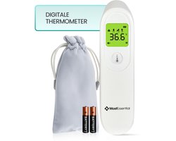 MostEssential Digitale Voorhoofd Thermometer - Temperatuurmeter - Koortsthermometer voor Volwassenen, Kinderen en Baby's - Contactloos - HW05