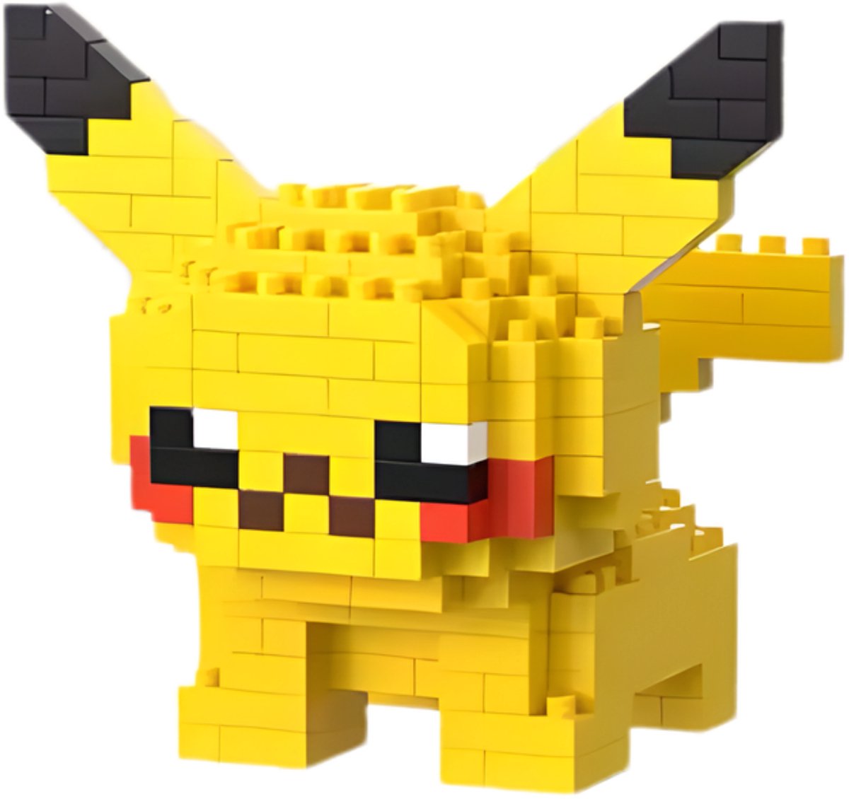 Pikachu - Nano Blocks - Bouwset – 204 Stukjes DIY Mini Bouwstenen - Blokken - Speelgoed - BRICKY