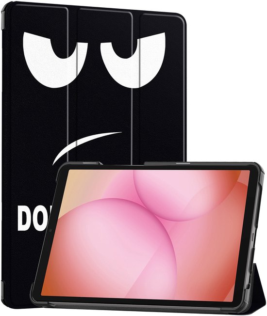 Étui compatible avec la tablette Samsung Galaxy Tab A11 Plus - Étui rigide type livre - Ne me touchez pas