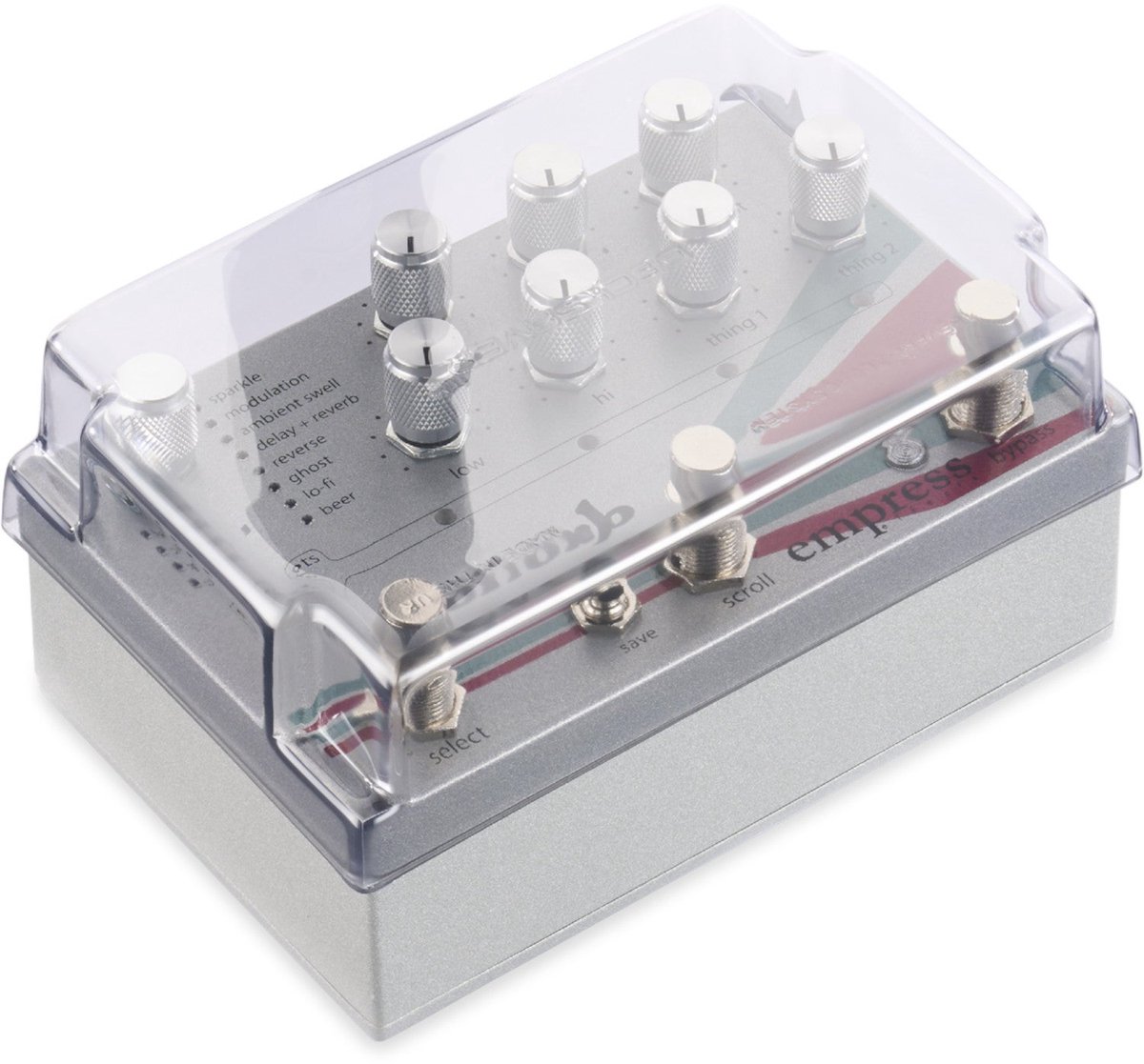 Decksaver stofkap voor Empress Effects Zoia, Echosystem, Reverb