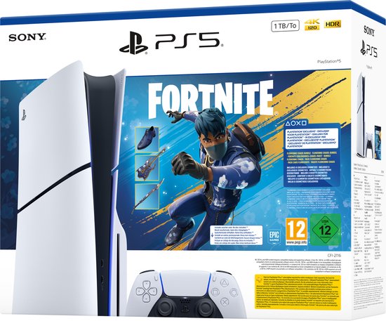 PlayStation 5 – Disc Edition - Inclusief 8 exclusieve Fortnite cosmetics (t.w.v. 5000 V-Bucks) + 1000 V-Bucks