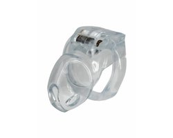 Peniskooi Clear Control Cock Cage Short - Kuisheidskooi - Transparant - BDSM - 4 maten cockringen