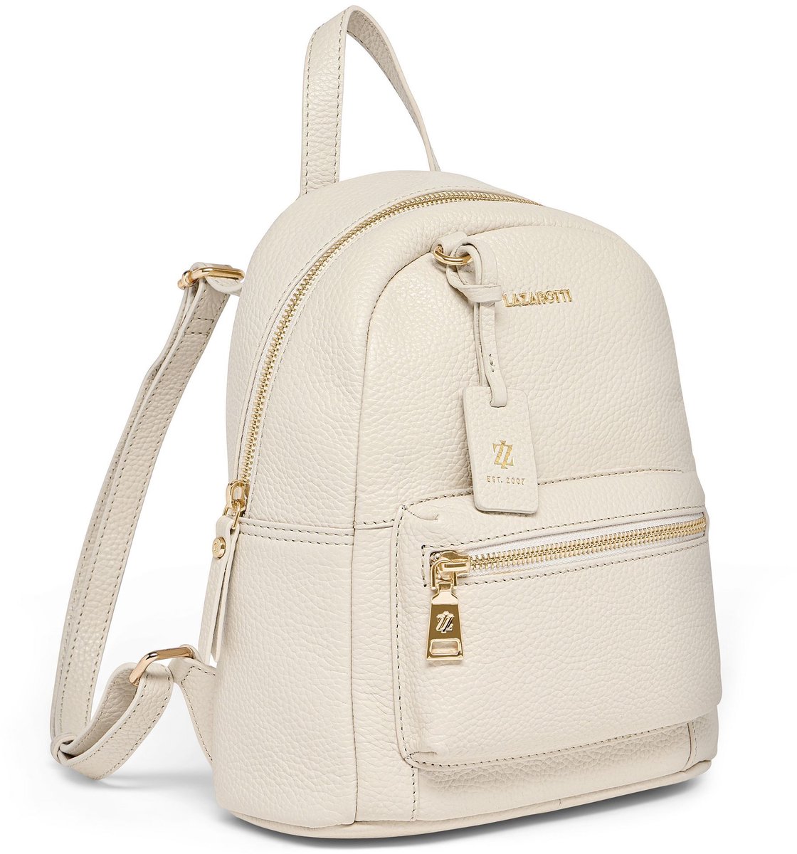 Lazarotti Bologna Leather Stad rugzak Leder 27 cm - taupe 2