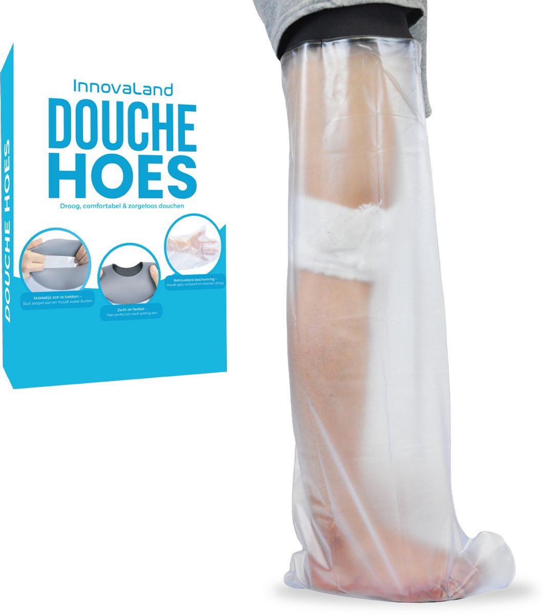 Innovaland - Douchehoes - Been - 75 CM - Voet - 100% Waterdicht - Voet - Gipshoes - Douche Hoes - Douchezak Been Gips - Onderbeen - Knie - Beenhoes Douchen