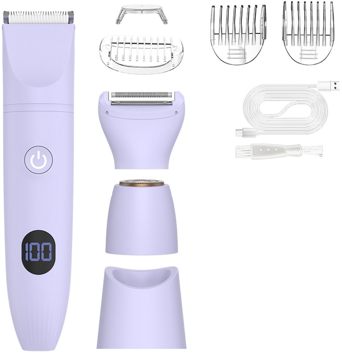 BYTEBAZAAR 3-in-1 Dames Scheerapparaat met Verwisselbare - BYTEBAZAAR CONCEPT S.R.L. - €28,80